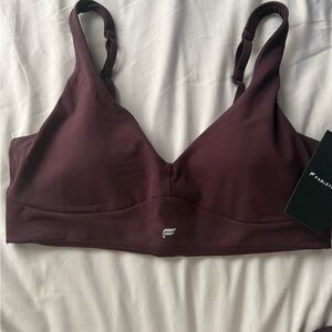 Fabletics Women's Deep Maroon Sports Bra
